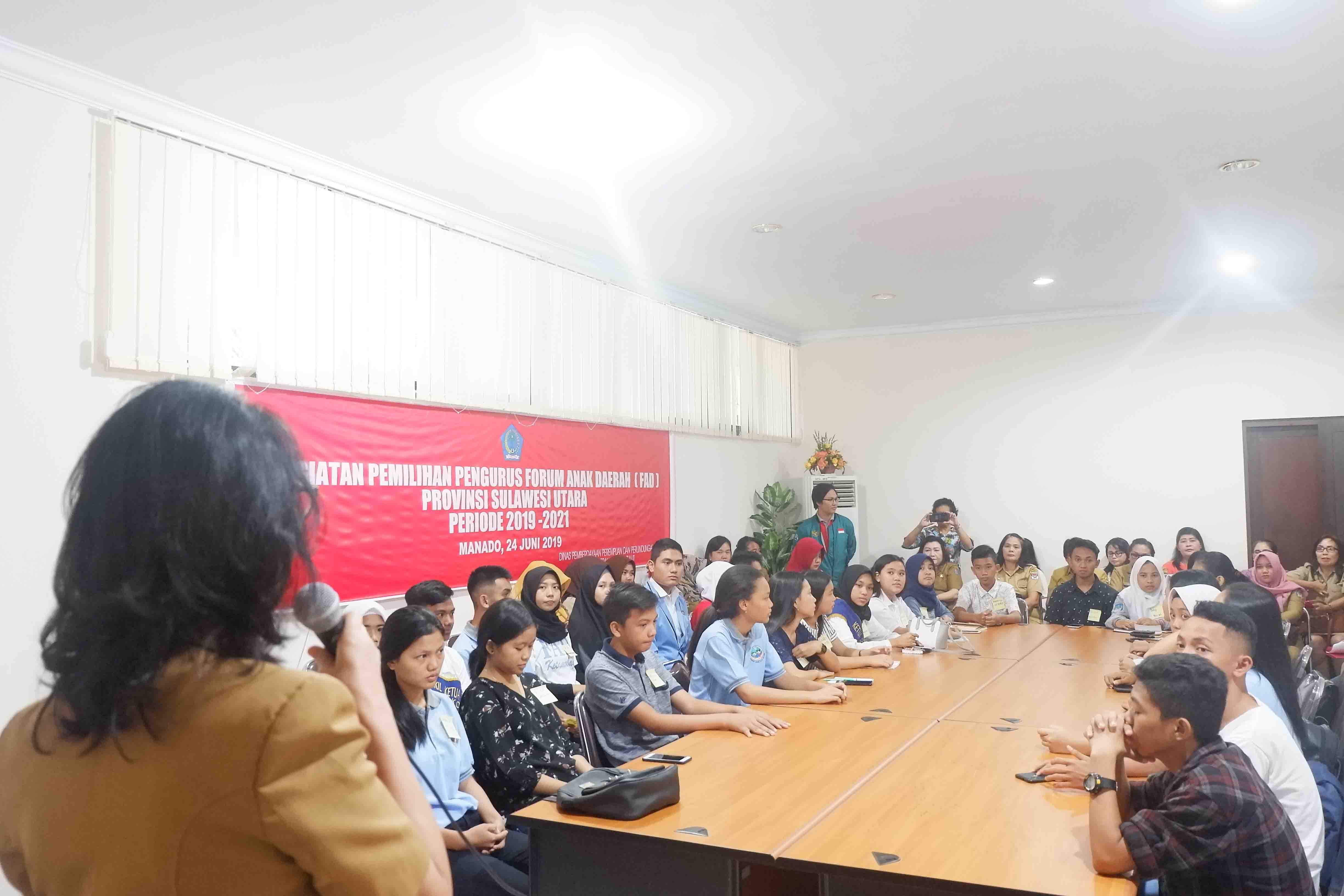 Pemilihan Pengurus (Forum Anak Daerah) FAD Provinsi Sulawesi Utara Periode 2019-2021